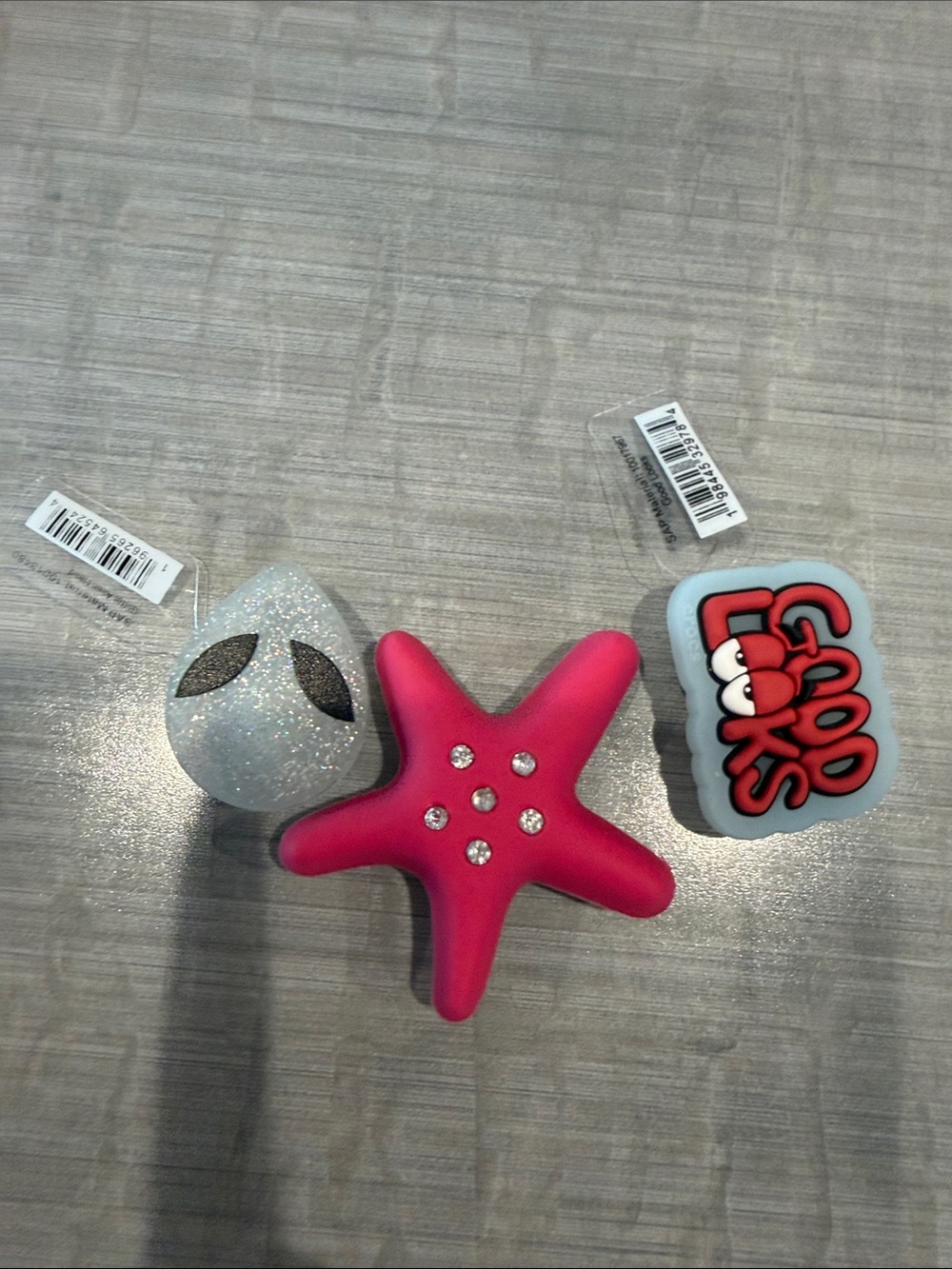 CROCS Pink Starfish Jibbitz with Clear Rhinestones